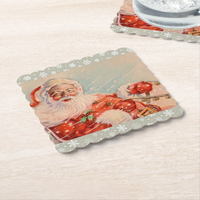 Santas Sleigh Ride Untersetzer (angewinkelt)