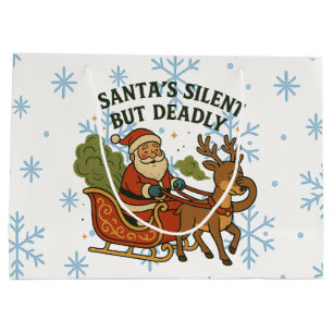 Santas stille, aber tödliche Schlittenfahrt Große Geschenktüte