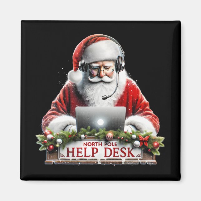 Santas Tech-Support Santas Nordpol-Hilfe Chris Magnet (Vorne)