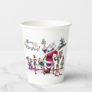 Santa's Toy Workshop Papier-Tasse Pappbecher