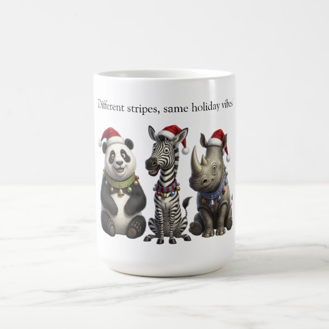 Santas wilde Dreiergruppe Kaffeetasse (Mittel)