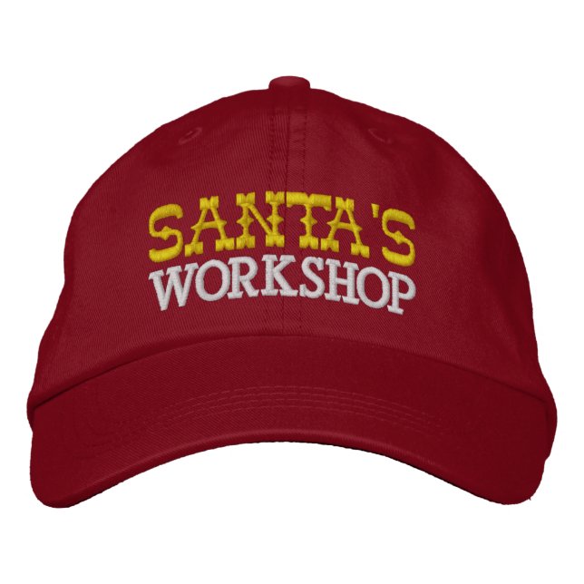 Santa's Workshop Cap Bestickte Baseballkappe (Vorderseite)