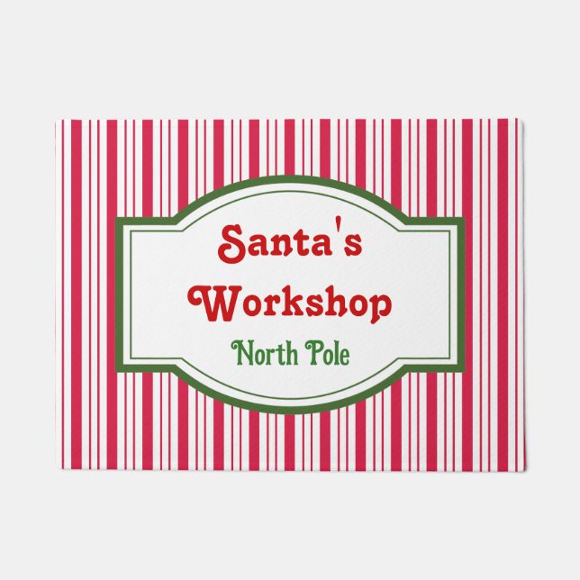Santa's Workshop Doormat Rug Fußmatte (Vorderseite)
