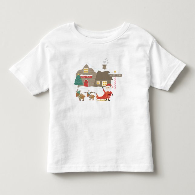 Santa's Workshop - Weihnachtsgeschichten Kleinkind T-shirt (Vorderseite)