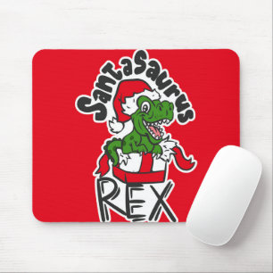 Santasaurus Rex Mousepad