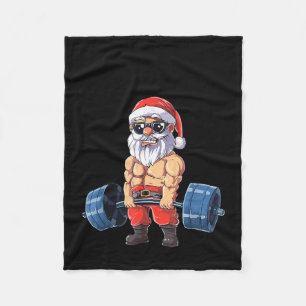 Santashred Lustiger Weihnachtsmann Meme Weihnachte Fleecedecke