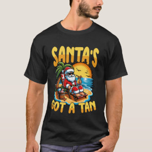 Santau2019s Hat einen Sonnenbrand Lustiges Weihnac T-Shirt