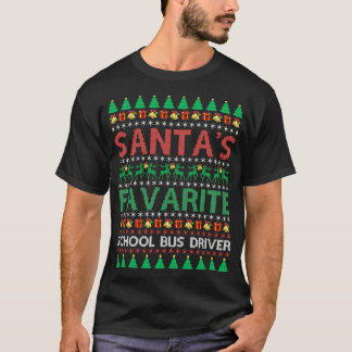 Santax27s Lieblings-Schulbusfahrer Weihnachten T-Shirt