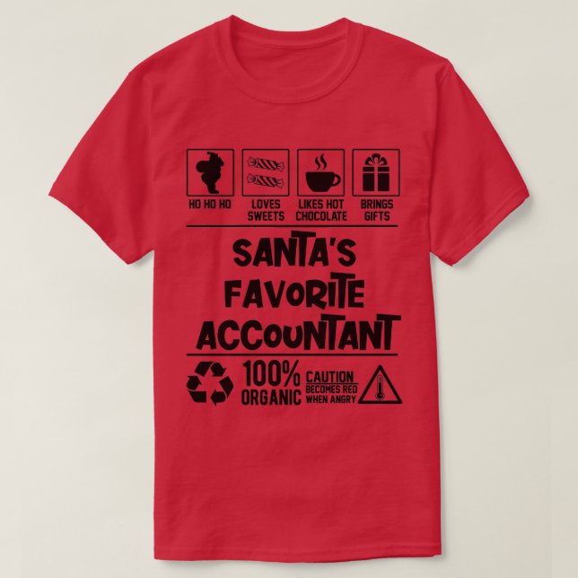 Santax27s Lieblingsbuchhalter Weihnachten T-Shirt (Design vorne)
