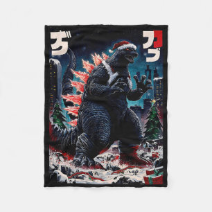 Santazilla Japanisches Monster Kaiju Dinosaurier W Fleecedecke