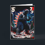 Santazilla Japanisches Monster Kaiju Dinosaurier W Karte<br><div class="desc">Santazilla Japanisches Monster Kaiju Dinosaurier Weihnachten</div>