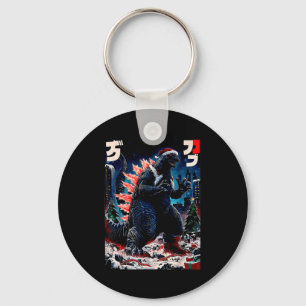 Santazilla japanisches Monster Kaiju Dinosaurier W Schlüsselanhänger