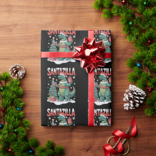 Santazilla Japanisches Monster Kaiju Weihnachten D Geschenkpapier