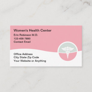 Santé des femmes Médicale docteur Cartes de visite