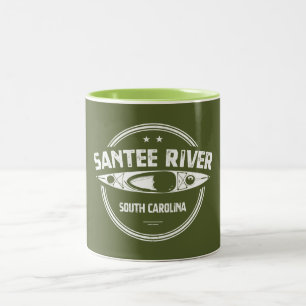Santee River South Carolina Kayaking Zweifarbige Tasse