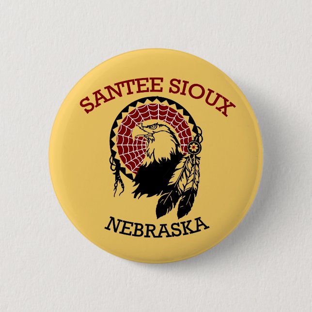 Santee Sioux Knopf Button (Vorderseite)