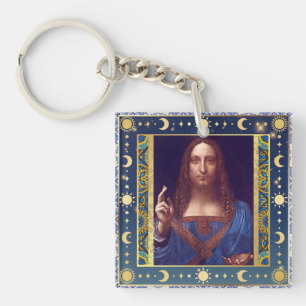 Santer Mundi von Leonardo da Vinci Schlüsselanhänger