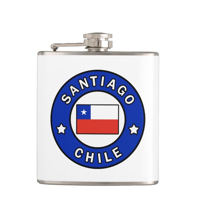 Santiago Chile Flachmann (Vorderseite)