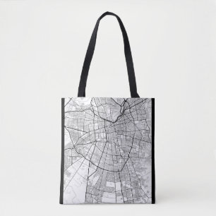 Santiago Chile Karte Tasche
