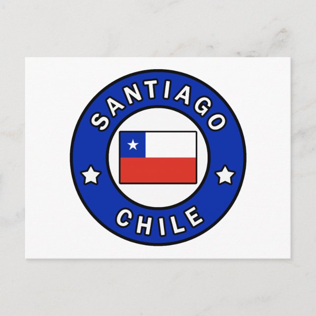 Santiago Chile Postkarte (Vorderseite)