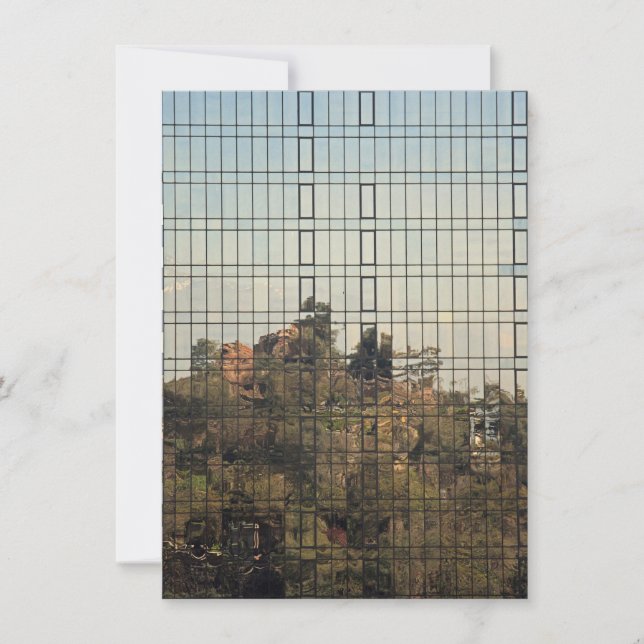 Santiago, Chile Reflektionskarte (Vorderseite)