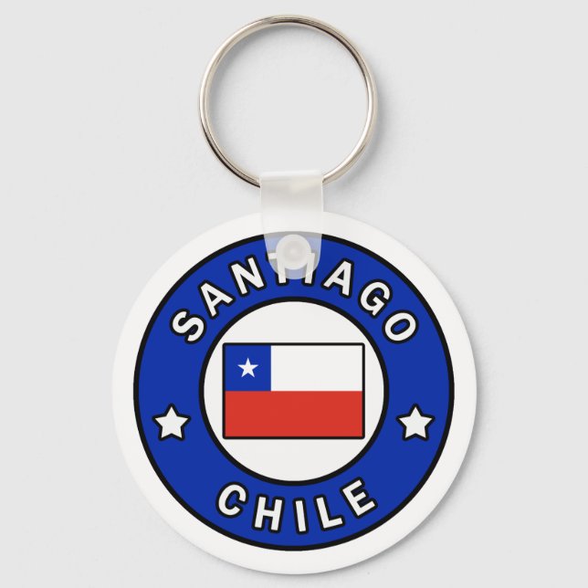 Santiago Chile Schlüsselanhänger (Vorderseite)