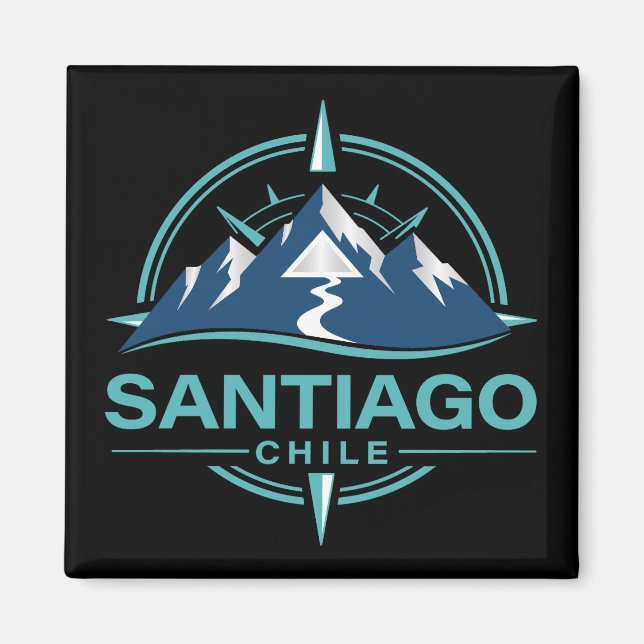 Santiago Chile South America Magnet (Vorne)