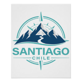 Santiago Chile South America Poster