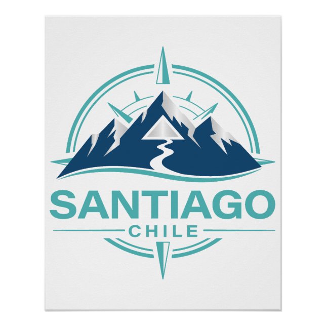 Santiago Chile South America Poster (Vorderseite)