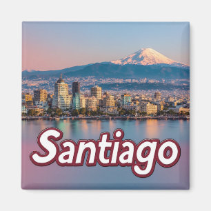 Santiago Chile Stadt Reise Andenken 🗺️ Magnet