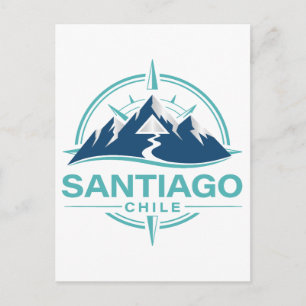 Santiago Chile Südamerika Postkarte