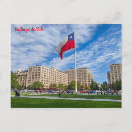 Santiago de Chile, Bandera Bicentenario Postkarte