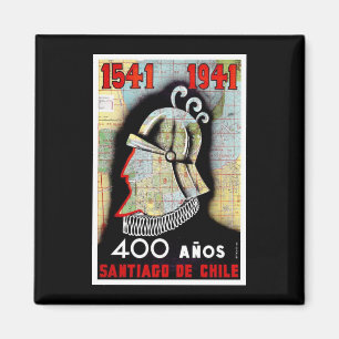 Santiago De Chile Magnet