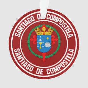 Santiago de Compostela Runde Emblem Ornament