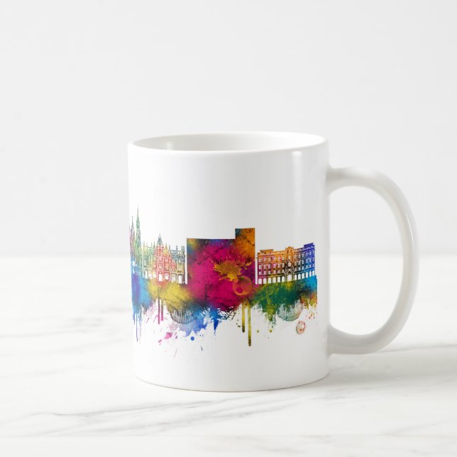 Santiago de Compostela Spanien Skyline Kaffeetasse (Rechts)
