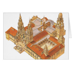 Santiago- de Compostelakathedrale. Spanien