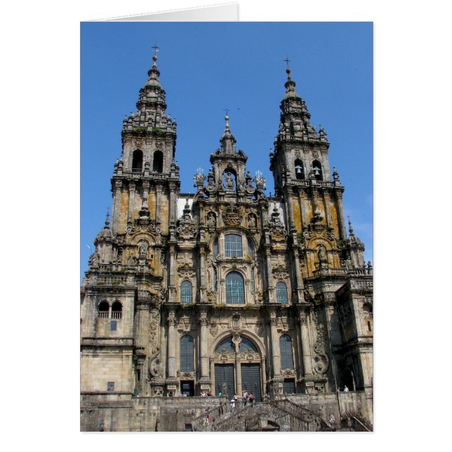 Santiago- de Compostelakathedralen-Karte (Vorne)