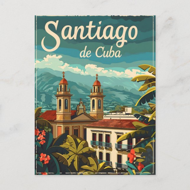 Santiago de Cuba: Rhythmisches Soul der Karibik Postkarte (Vorderseite)