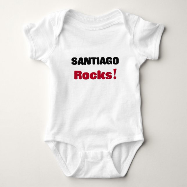 Santiago-Felsen Baby Strampler (Vorderseite)