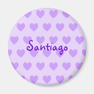 Santiago im Lila Magnet