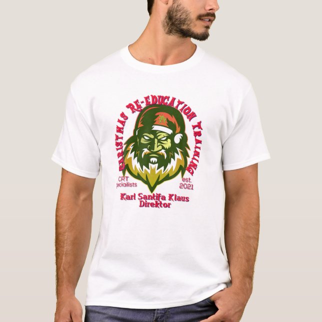 Santifa Claus Woke Santa Klaus Christmas Anti Marx T-Shirt (Vorderseite)
