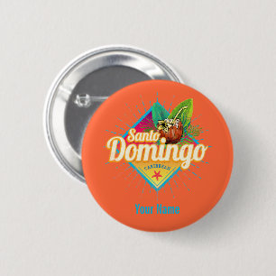 Santo Domingo Caribbean Dominikanische Republik Re Button