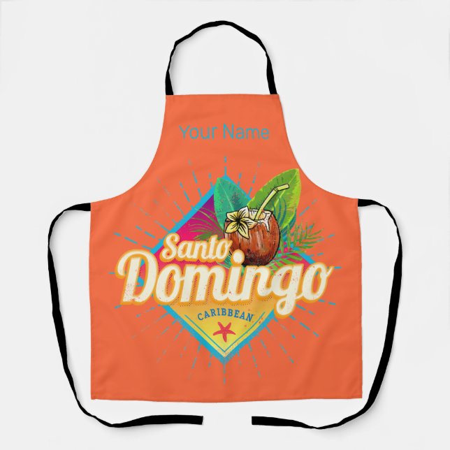Santo Domingo Caribbean Dominikanische Republik Re Schürze (Vorderseite)
