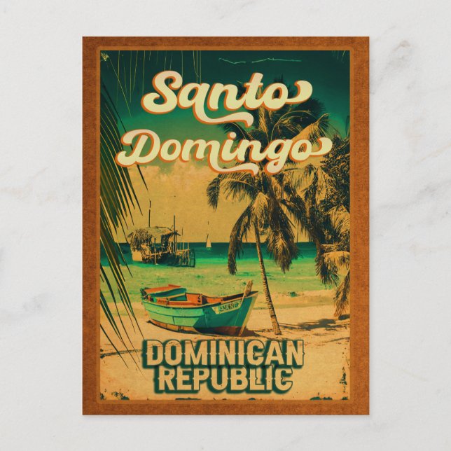 Santo Domingo Dominikanische Republik - Retro Souv Postkarte (Vorderseite)