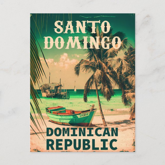Santo Domingo Dominikanische Republik - Retro Souv Postkarte (Vorderseite)