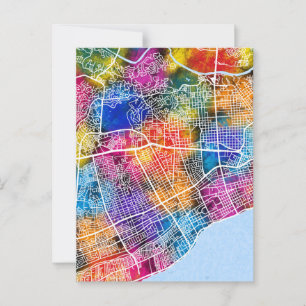Santo Domingo Dominikanische Republik Stadtplan Postkarte