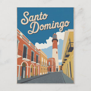 Santo Domingo Dominikanische Republik Vintage Postkarte