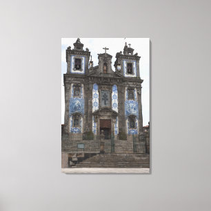 Santo Ildenfonso Kirche mit Fliesen-Platten Leinwanddruck