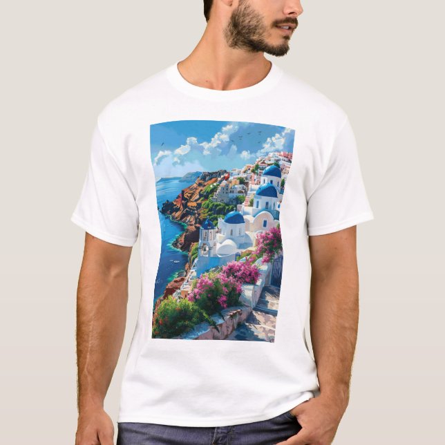 Santo Paint by Numbers T - Shirt - Einzigartiges B (Vorderseite)