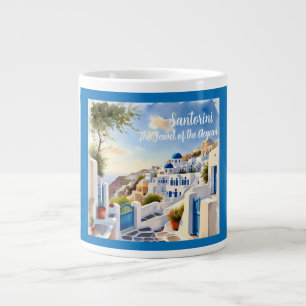 Santorin, das Juwel der Ägäis Jumbo-Tasse